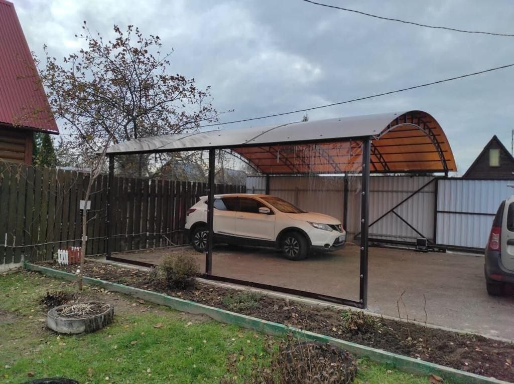 Прозрачные шторы ПВХ для навеса под автомобиль в Гавриловом Посаде